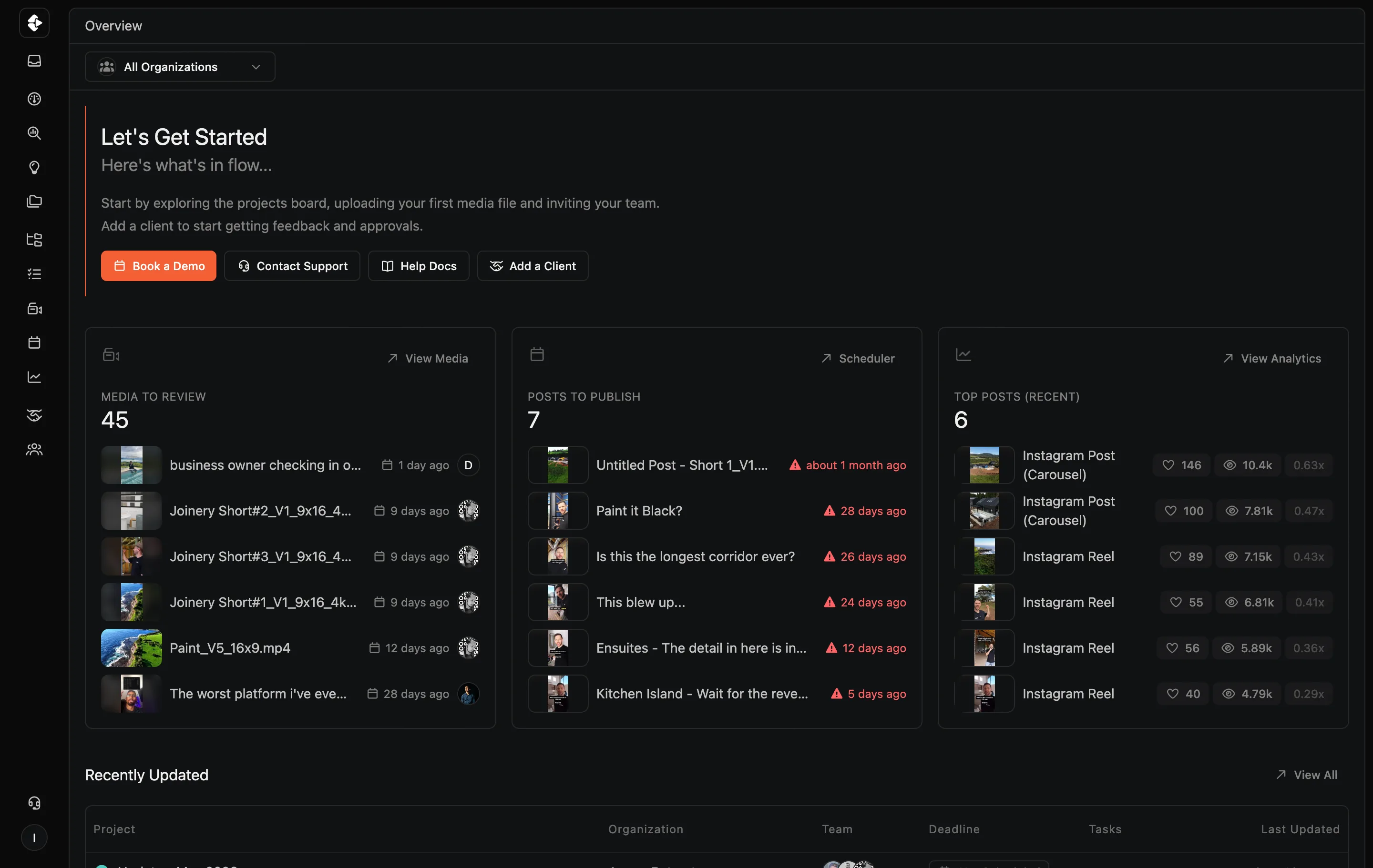 Show Overview inside Clipflow